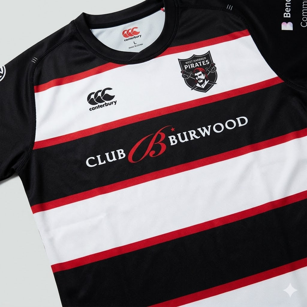 Retro Canterbury Hoop Mens Jersey